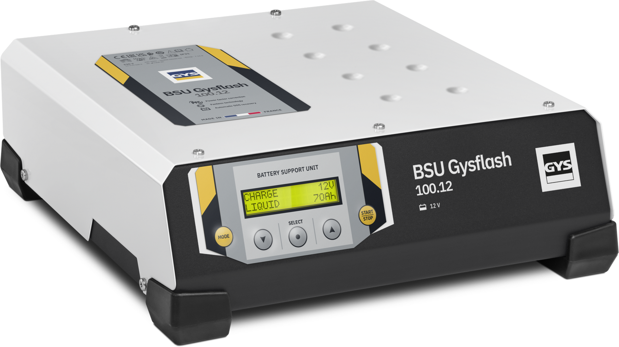 GYS GYSFLASH 100.12 HF – 12V 100A Batterieladegerät & Diagnose-Stromversorgung