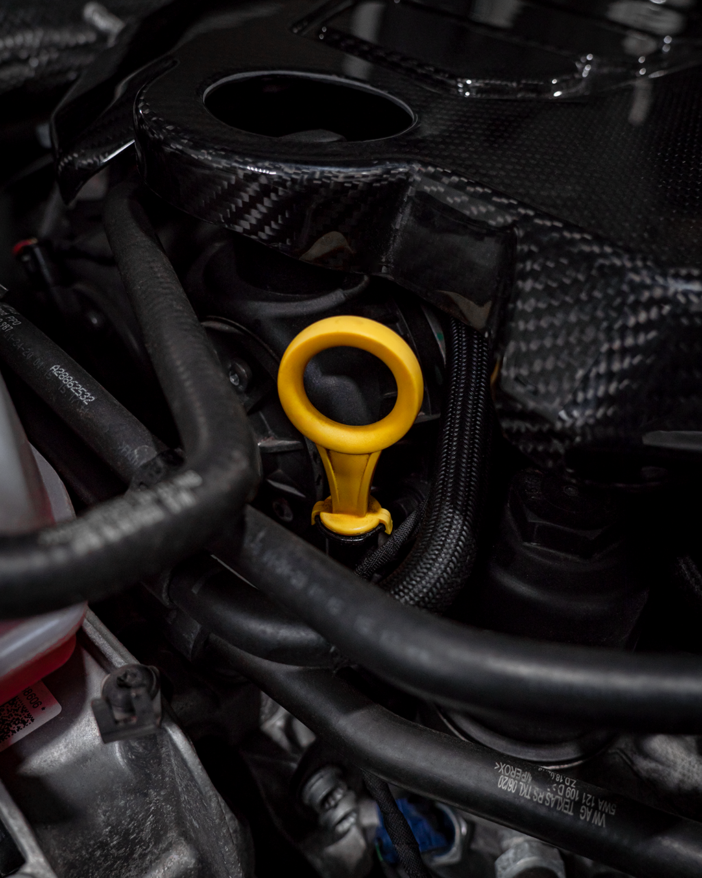 Ölpeilstab schwarz HG-Motorsport Logo