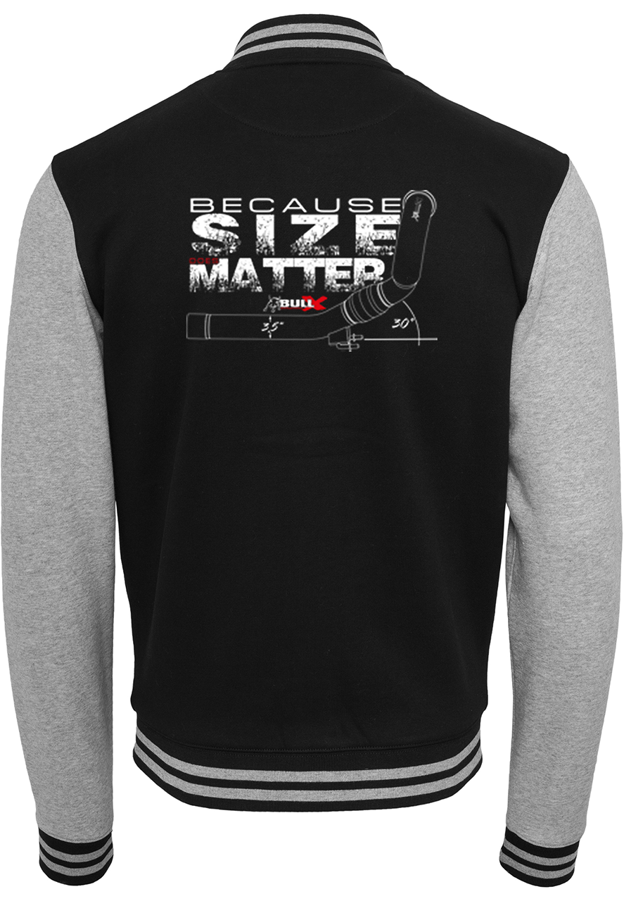 Bull-X College-Jacke "Size does matter"