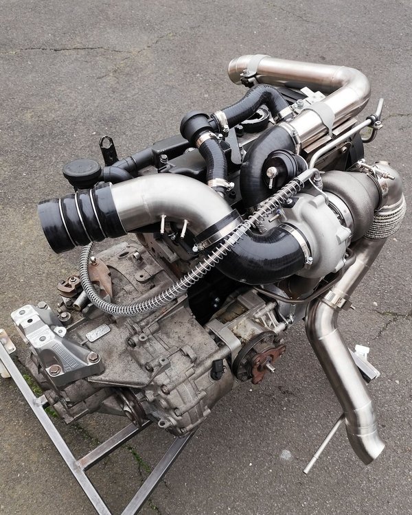 1.8T 20V Plug & Play Turbo Kit: Pulsar G25-550 + Stoßaufladungskrümmer + Downpipe