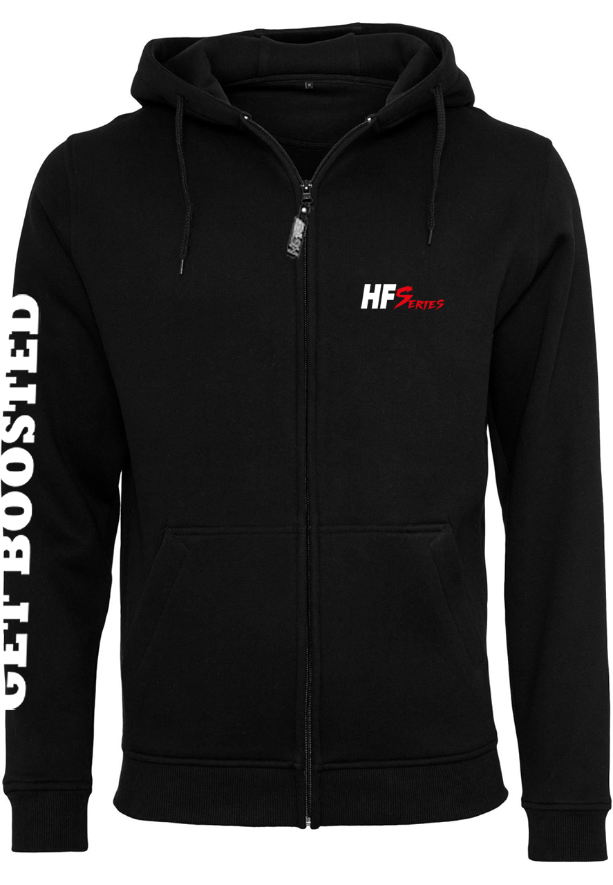 HF-Series Zip-Hooded-Sweater "I love to get boosted"