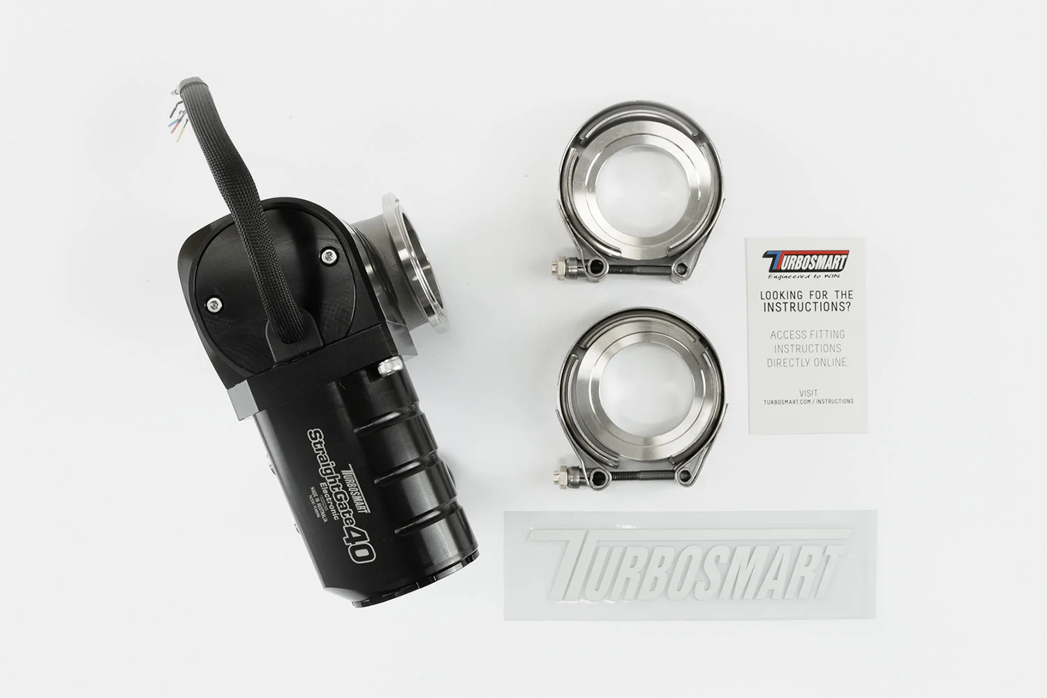 Turbosmart StraightGate40 ESG40 Elektronisches Externes Wastegate