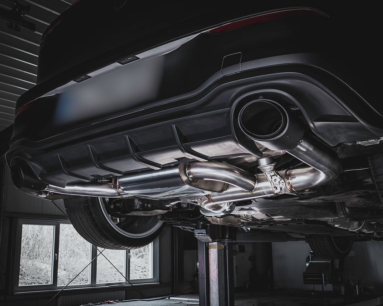 EGO-X Klappen-Abgasanlage VW Golf 8 GTI / Clubsport / ED 45 3,5" / 89mm