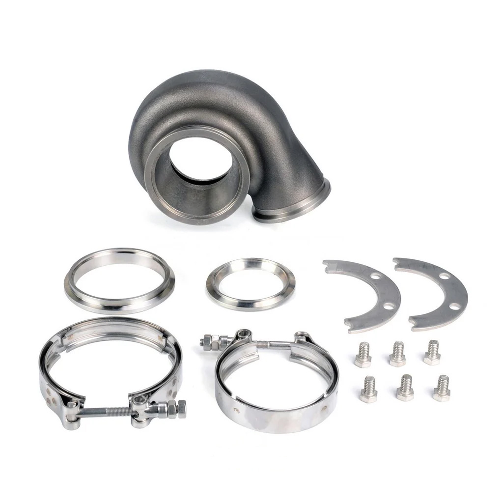 GT(X)35 Abgasgehäuse Edelstahl Twin Scroll -0.83 A/R V-Band Turbo-Total