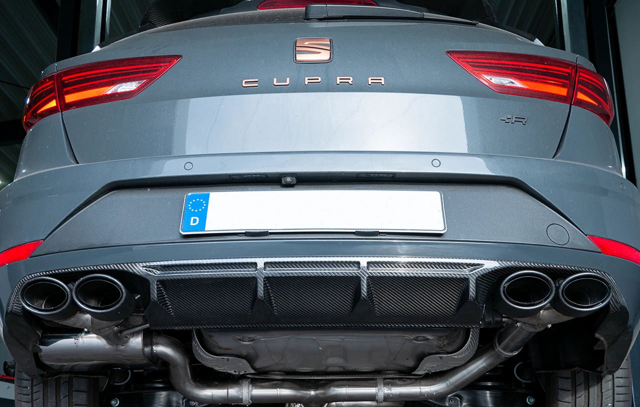 EGO-X Abgasanlage 3" VW Golf 7R Variant, Seat Leon 5F ST Cupra 300 4WD OPF (mit ECE*)