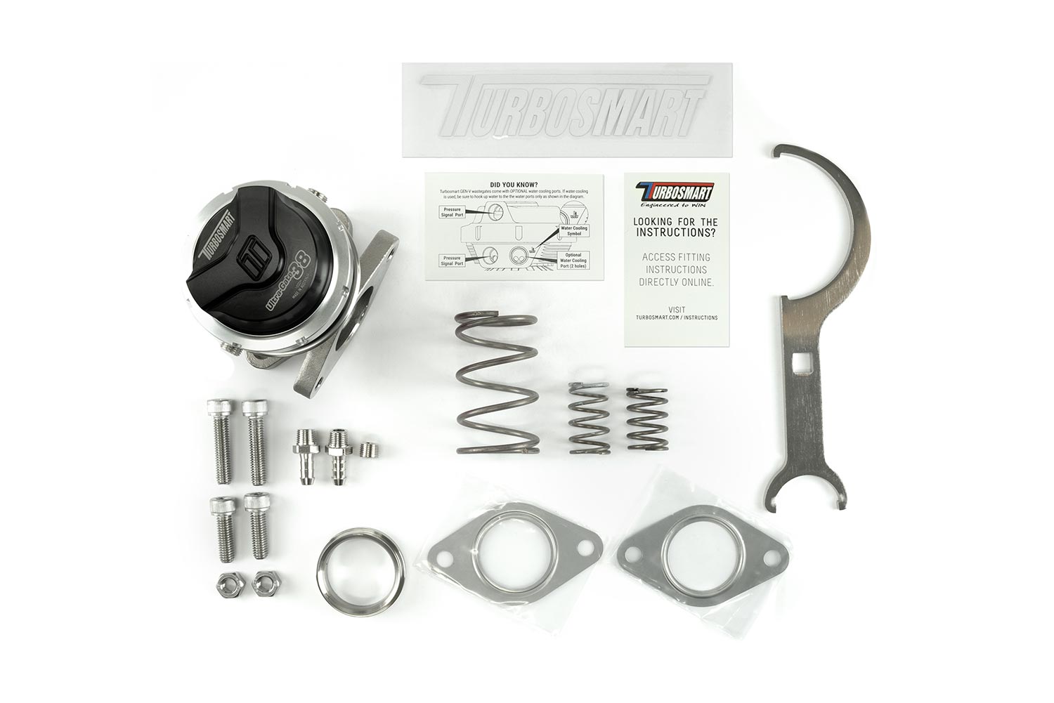 Turbosmart GenV UltraGate38HP 2,4 bar Externes Wastegate (Schwarz)