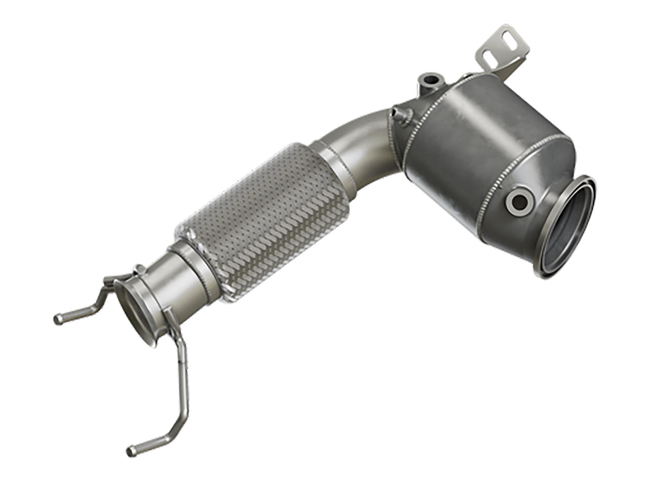 HJS ECE Downpipe 2,75" Mini Cooper S/JCW F54-F60, BMW X2 M35i, M135i, M235i OPF 90822031