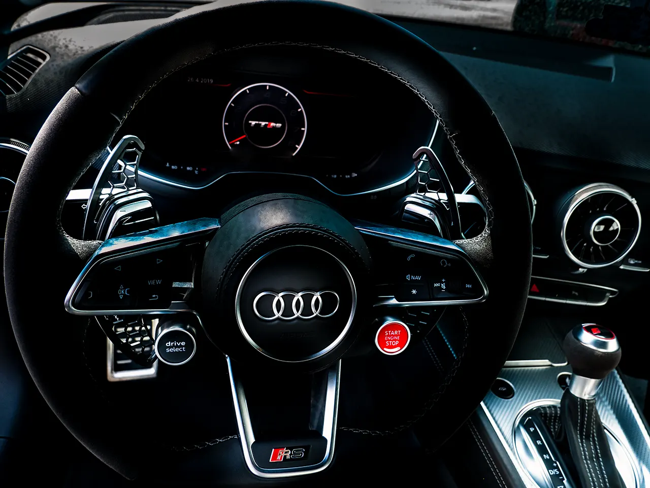 Schaltwippen "HG-Design" Audi RS, S-Line (z.B. S3/ RS3 8V, TTRS 8S, A4/A5 B9)