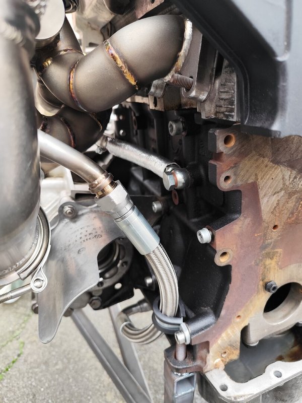 Öl- und Kühlwasserleitungen 1.8T Topmount Abgaskrümmer z.B. Garrett/Pulsar G-Serie, GT/GTX Serie