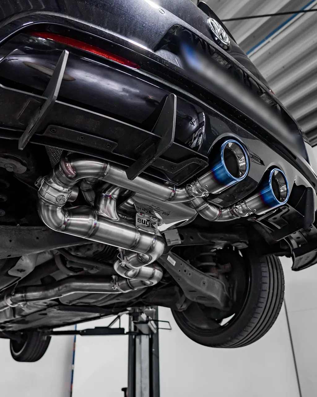 EGO-X Abgasanlage 3,5" VW Golf 5 R32, Golf 6 R  (mit ECE*)