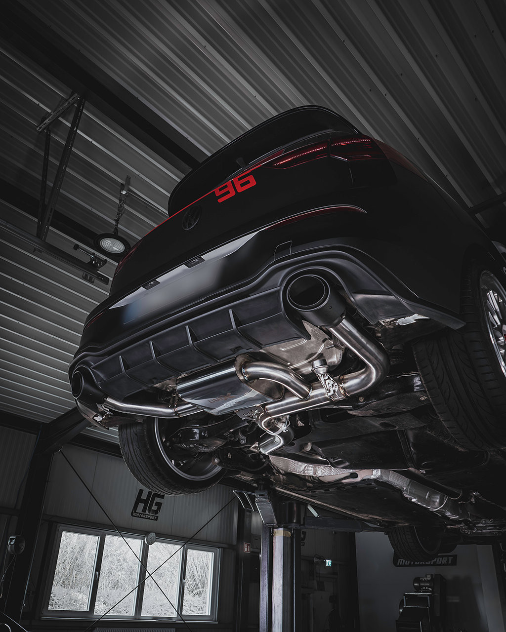 EGO-X Klappen-Abgasanlage VW Golf 8 GTI / Clubsport / ED 45 3,5" / 89mm
