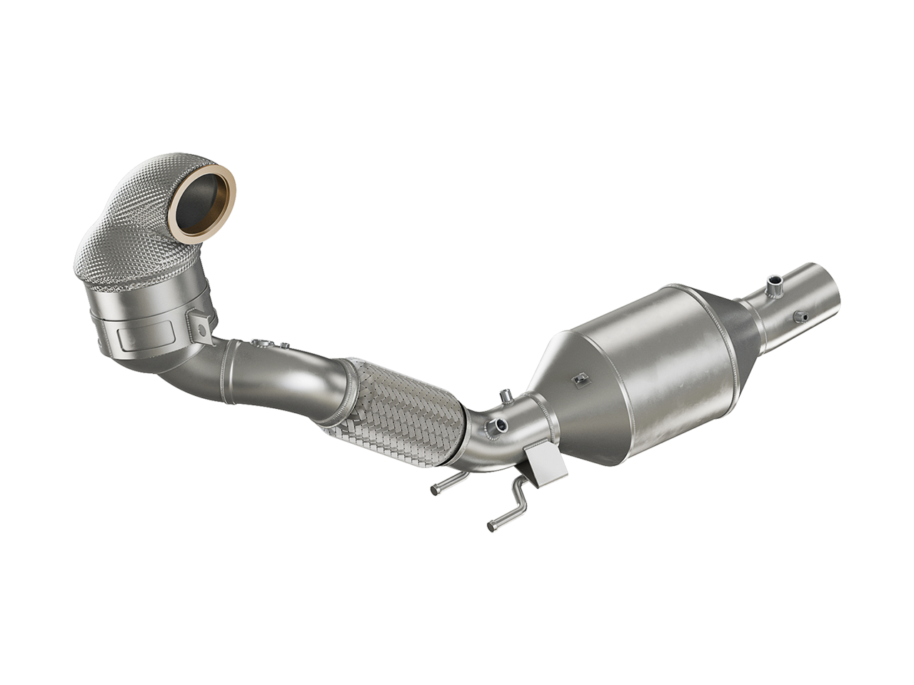 HJS ECE Downpipe VAG 2.0 T(F)SI EA888 Gen.3 FWD OPF (z.B. Golf 7 TCR) 90821160