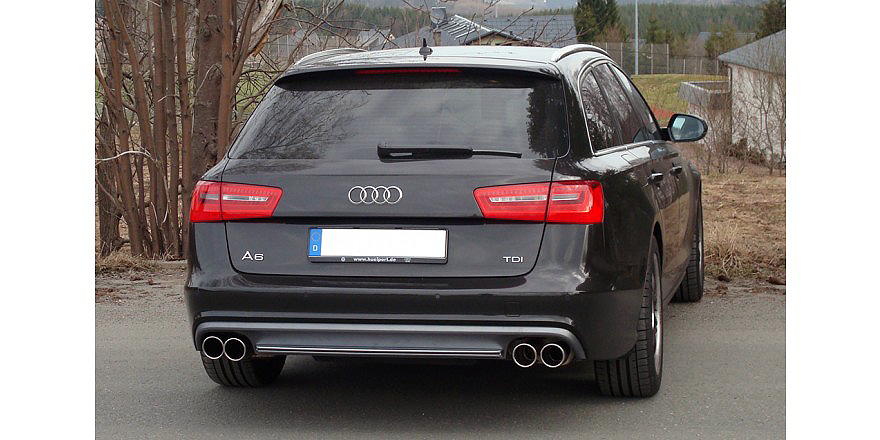 FOX Endschalldämpfer zweiflutig Audi A6 C7/4G 3.0 TFSI quattro 300/310PS