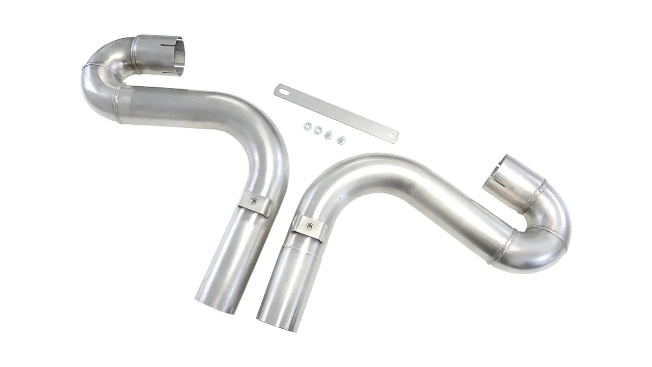 VAG02 Endrohrbogenset mittig R32 Look VW Beetle, Scirocco, Seat Leon 1P