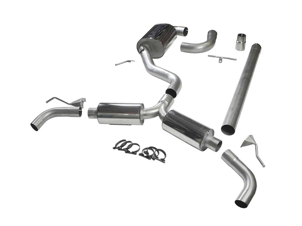 Bull-X Abgasanlage 3" Y-Style "VAG02" 1K Plattform 1.4/1.8-2.0 T(F)SI FWD (z.B. Golf 6, A3 8P)
