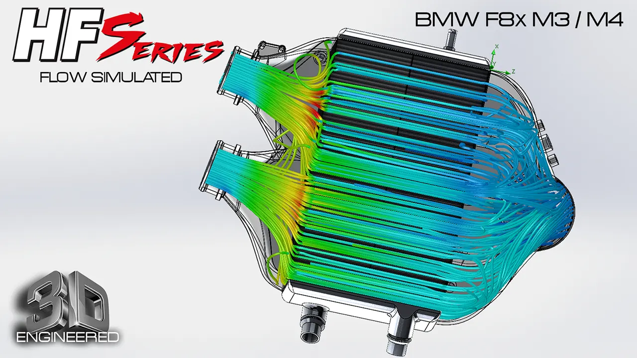 HF-Series Ladeluftkühler wassergekühlt BMW M3/M4 S55B30A