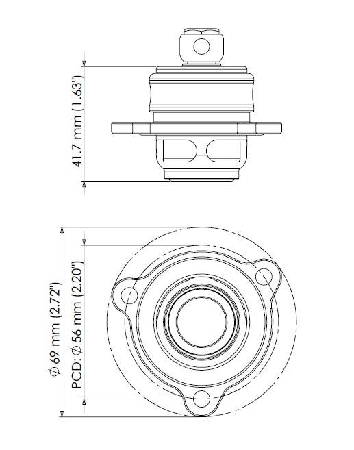 Turbosmart BOV Kompact Shortie Plumb Back Ford Fiesta 1.6L EcoBoost