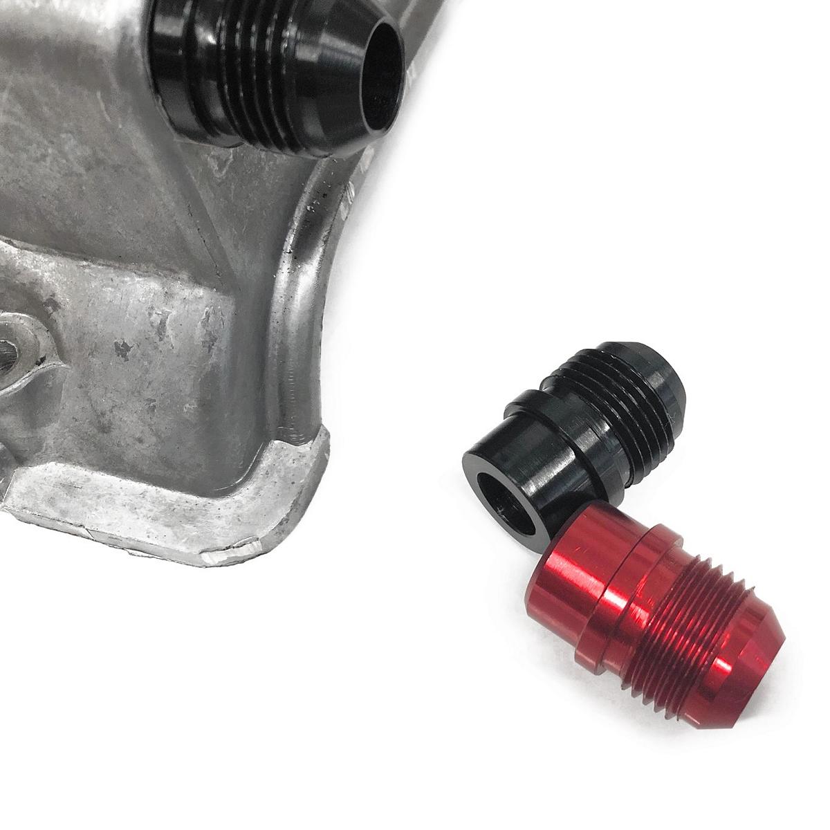 VR6 12V Adapter Ventildeckel Motorentlüftung Dash 10 BILLET