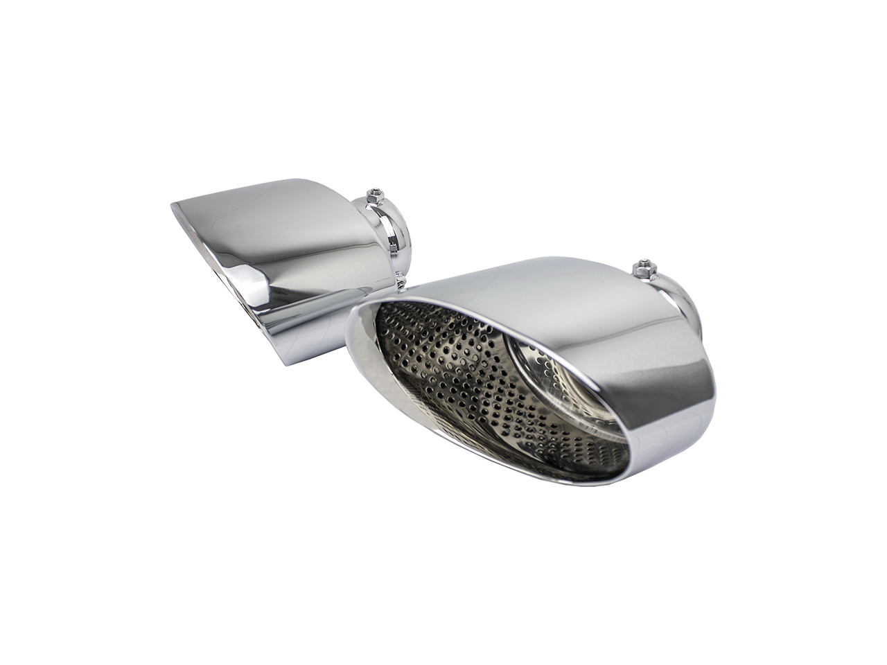 Bull-X Endrohrset: Typ 22 Edelstahl oval 170x110