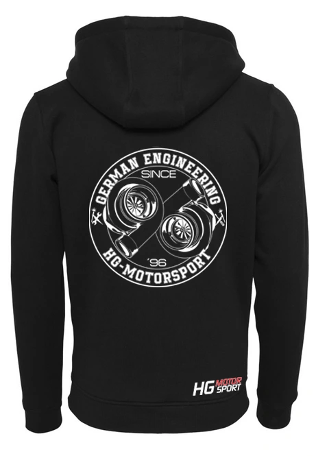 Zip-Hooded-Sweater "Double Charged Since 96"