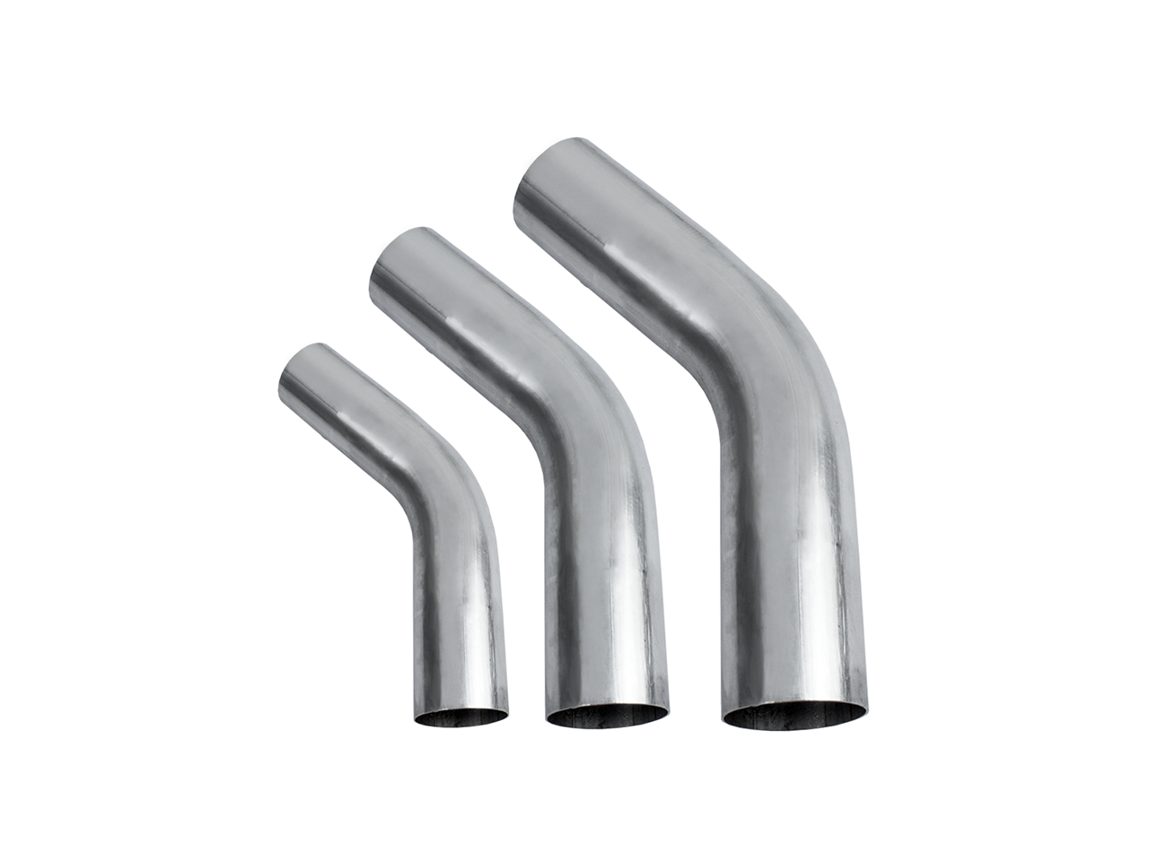 Edelstahlbogen 45° (lang) 1,6mm Wandstärke
