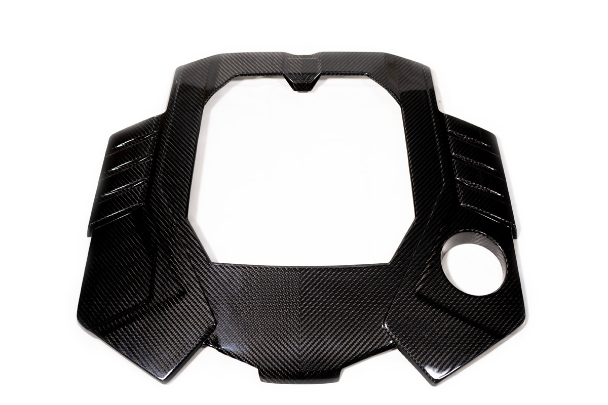 Motorabdeckung Echt-Carbon BAR-TEK® für Audi RS6 C8 4.0L TFSI