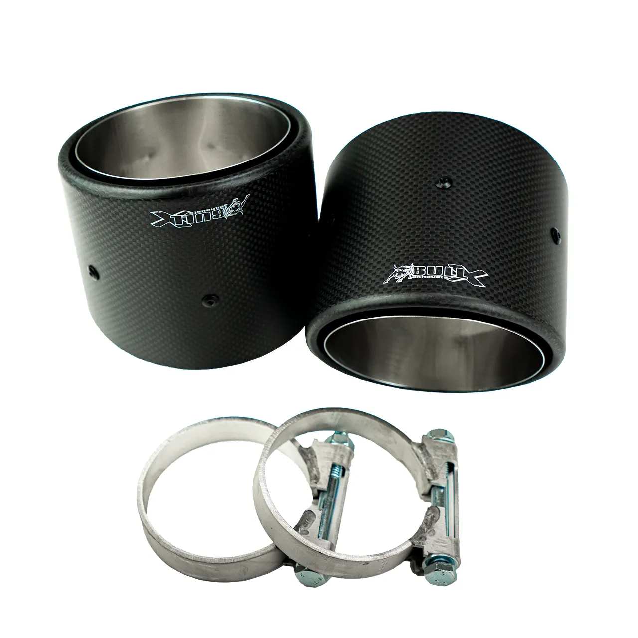 Bull-X Endrohrset: Carbon 2x114mm Hyundai i30N inkl. Performance