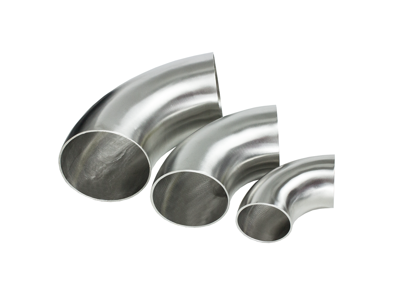 Edelstahlbogen 90° (kurz) 2mm Wandstärke
