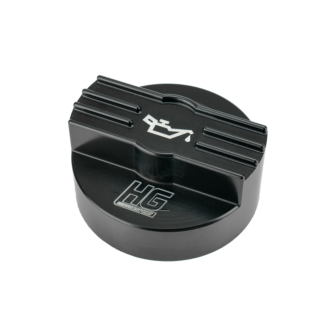 Öldeckel Cover schwarz HG-Motorsport Logo MQBevo Plattform (z.B. Golf 8)