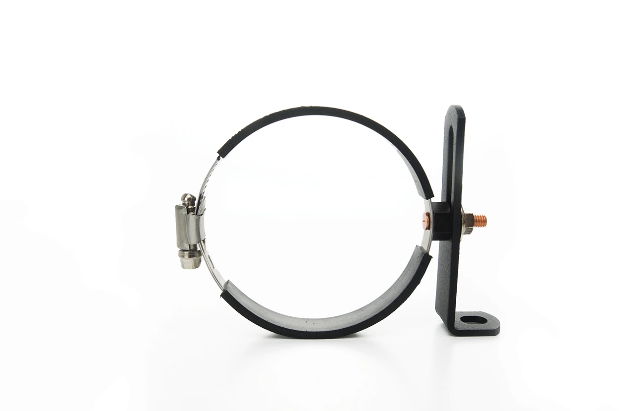 Halter für HFI Carbonbox mit Schlauchschelle isoliert