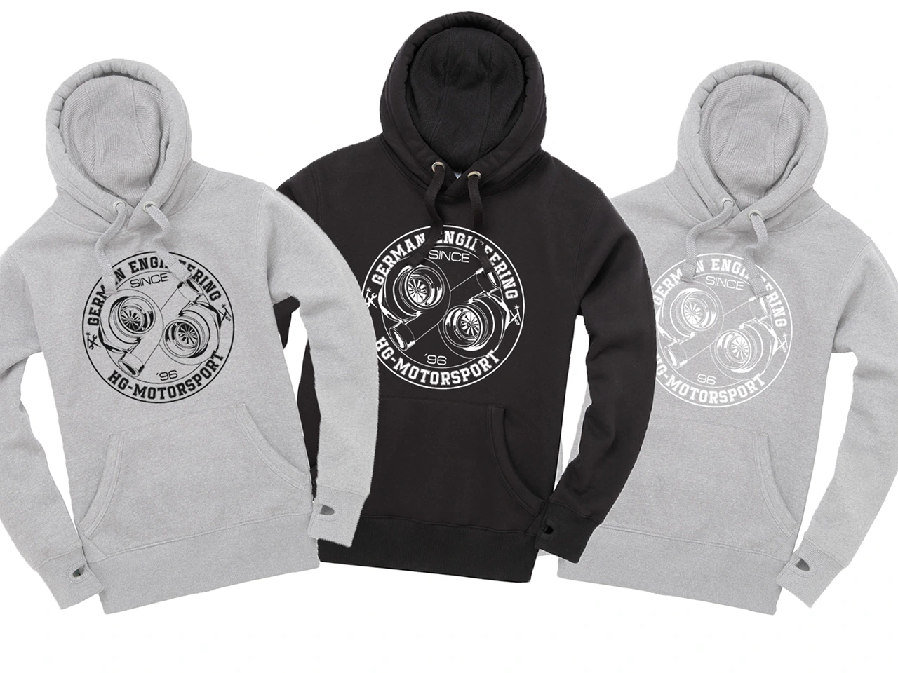 Hooded-Sweater "Double Charged Since 96"