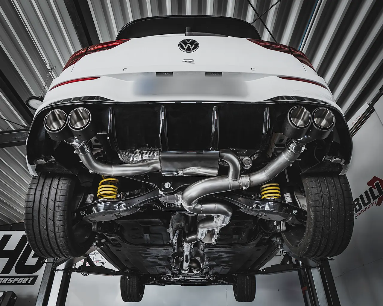 EGO-X Abgasanlage 3,5" VW Golf 8 R 320/333PS (ab 96dB)