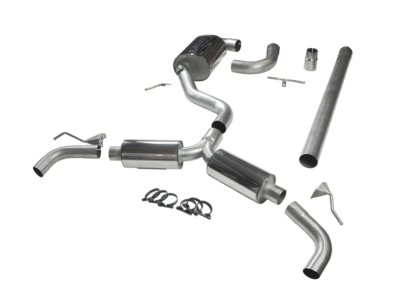 Bull-X ECE Abgasanlage 3" Y-Style "VAG02" MQB Plattform 1.8-2.0 TSI FWD (Golf 7 GTI, Leon 5F)