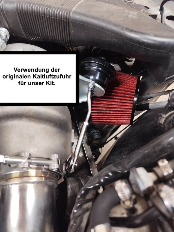 1.8T längs Plug & Play Turbo Kit: Pulsar G25-550 + Krümmer + Downpipe + Leitungen + Ansaugrohr