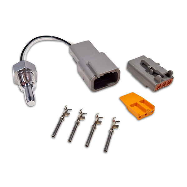 NTC01 - NTC temperature sensor with DTM04-3P & integrated resistor and mating plug
