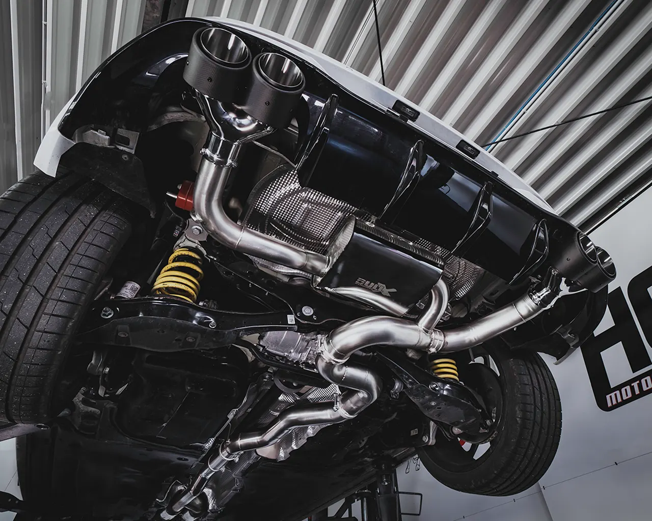 EGO-X Abgasanlage 3,5" VW Golf 8 R 320/333PS (ab 96dB)