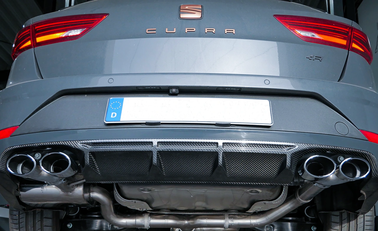 EGO-X Abgasanlage 3" VW Golf 7R Variant, Seat Leon 5F ST Cupra 300 4WD OPF (mit ECE*)