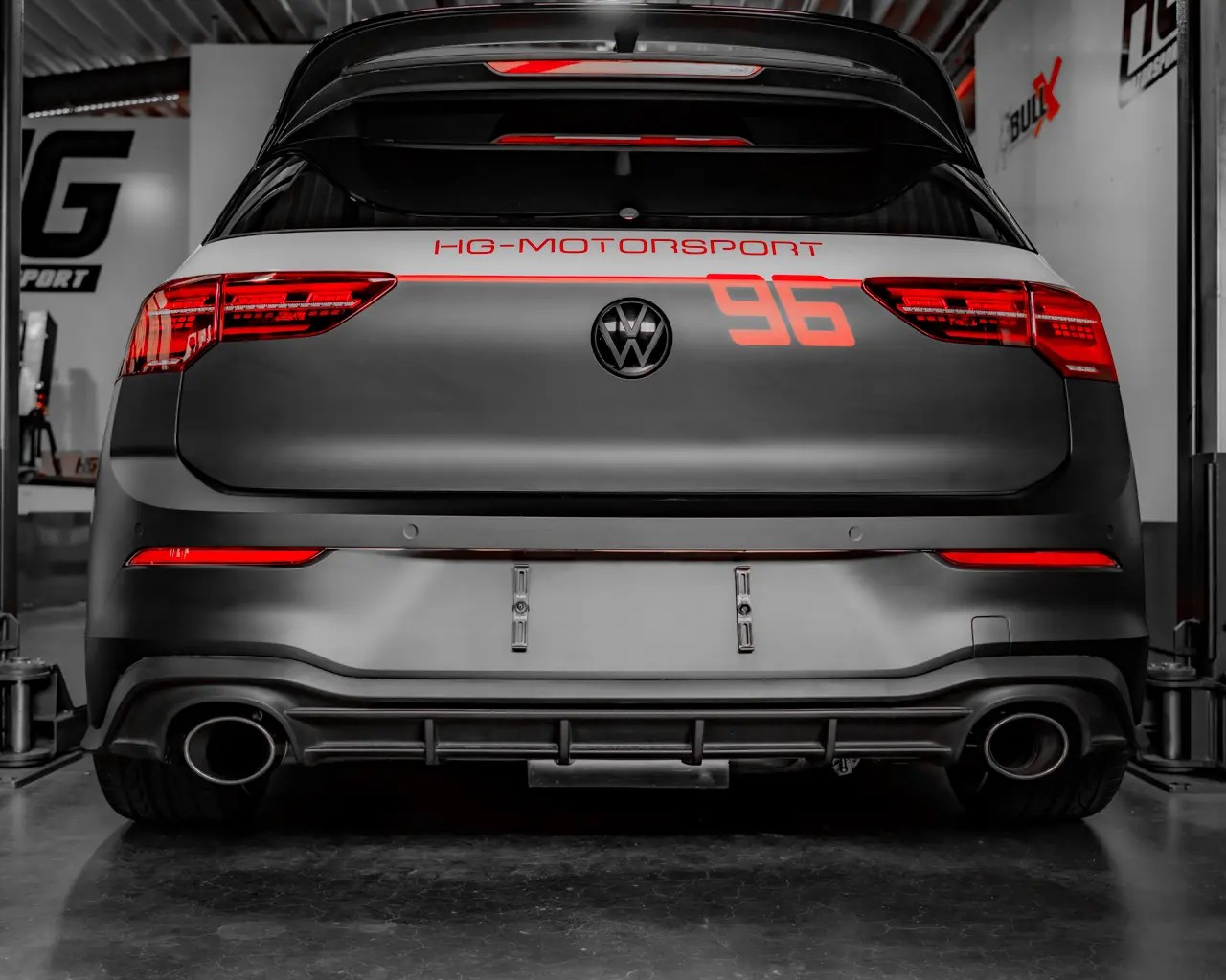EGO-X Klappen-Abgasanlage VW Golf 8 GTI / Clubsport / ED 45 3,5" / 89mm