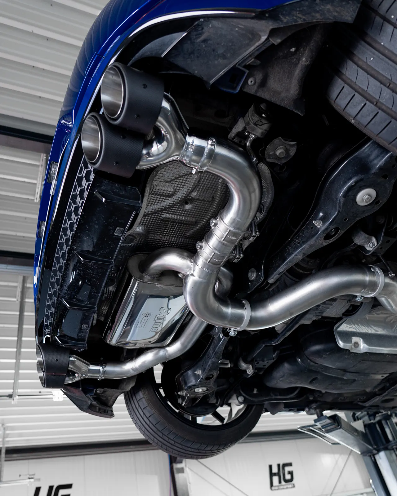 EGO-X Abgasanlage 3,5" VW Golf 7 R Facelift OPF (mit ECE*)