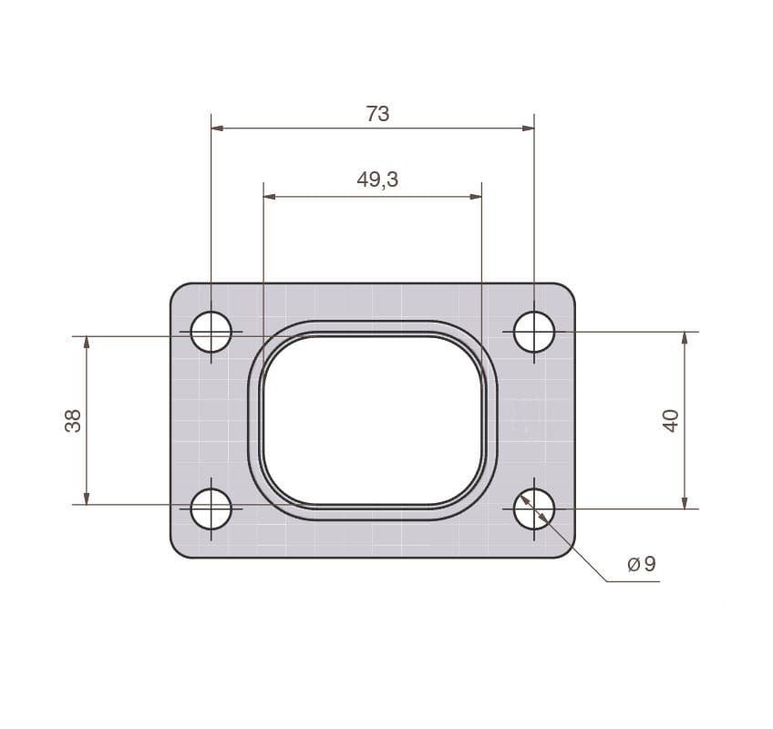 T25 Flanschdichtung Eingang Nissan BAR-TEK®