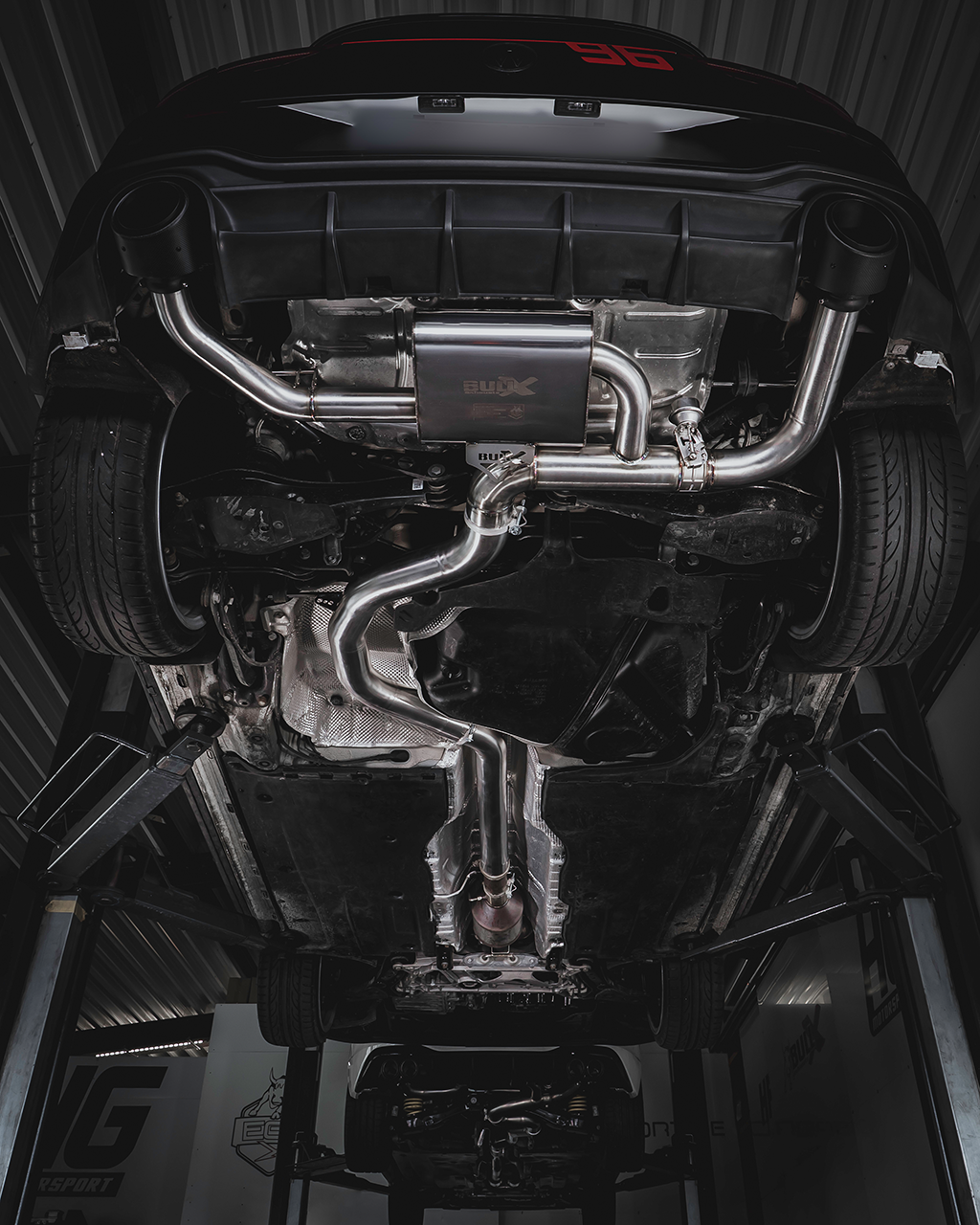 EGO-X Klappen-Abgasanlage VW Golf 8 GTI / Clubsport / ED 45 3,5" / 89mm