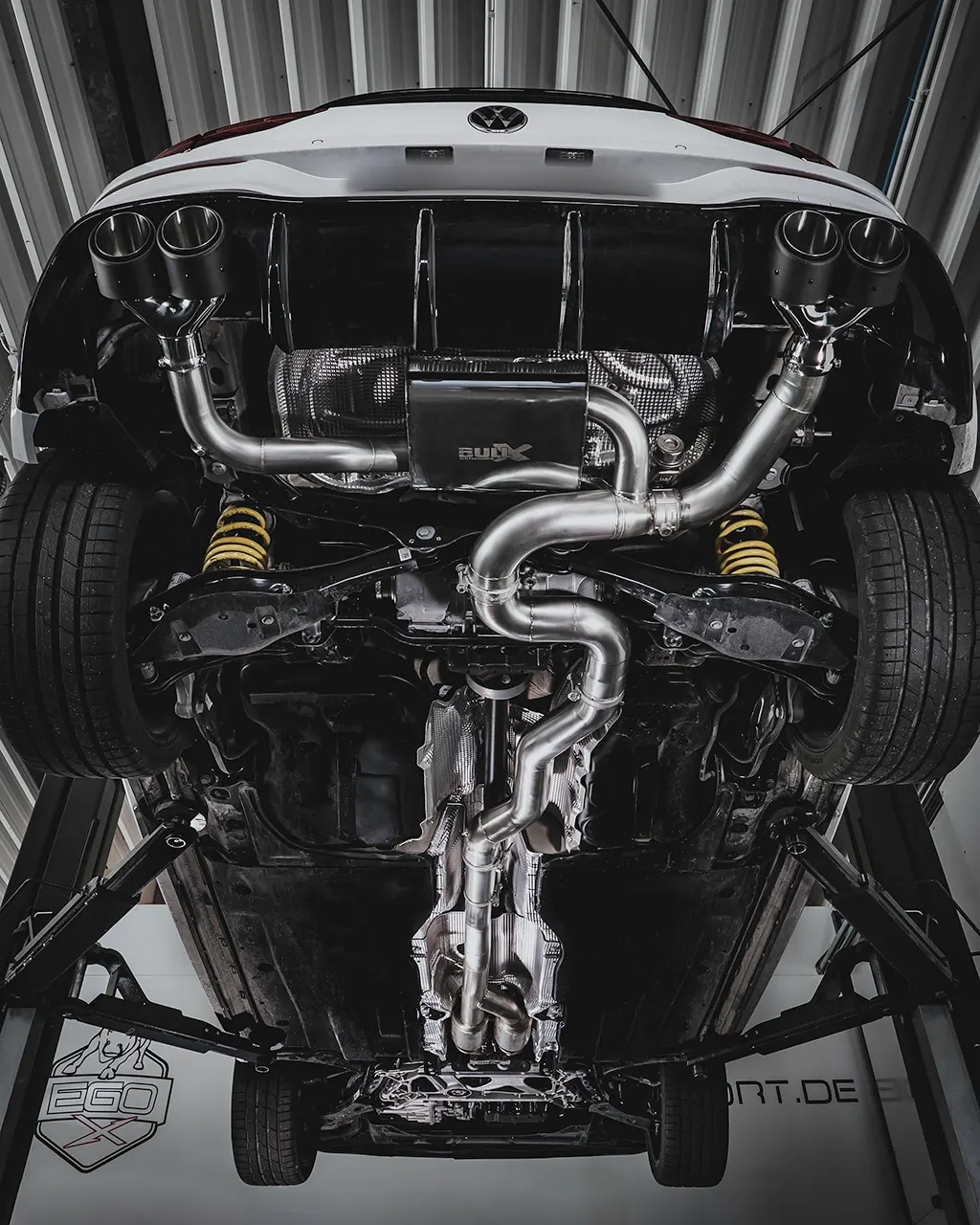 EGO-X Abgasanlage 3,5" VW Golf 8 R 320/333PS (ab 96dB)