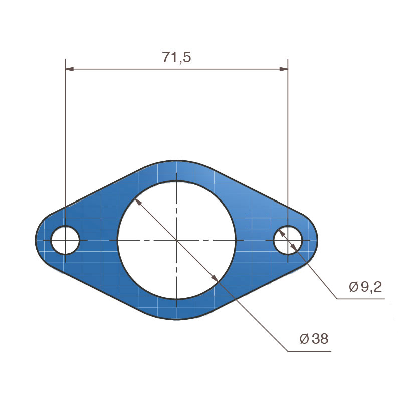 Dichtung für GT Verdichtergehäuse-Ausgang Nissan BAR-TEK®