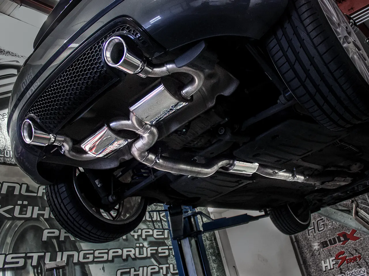 Bull-X ECE Abgasanlage 3" Y-Style Audi TT 8N 1.8T quattro 225PS