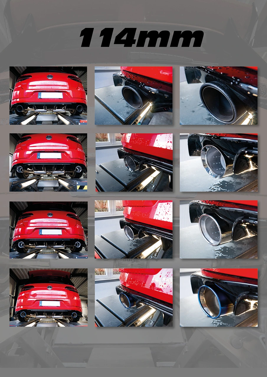 EGO-X Abgasanlage 3" VW Golf 7 GTI Performance/TCR/R, Seat Leon 5F Cupra 290 OPF (mit ECE*)