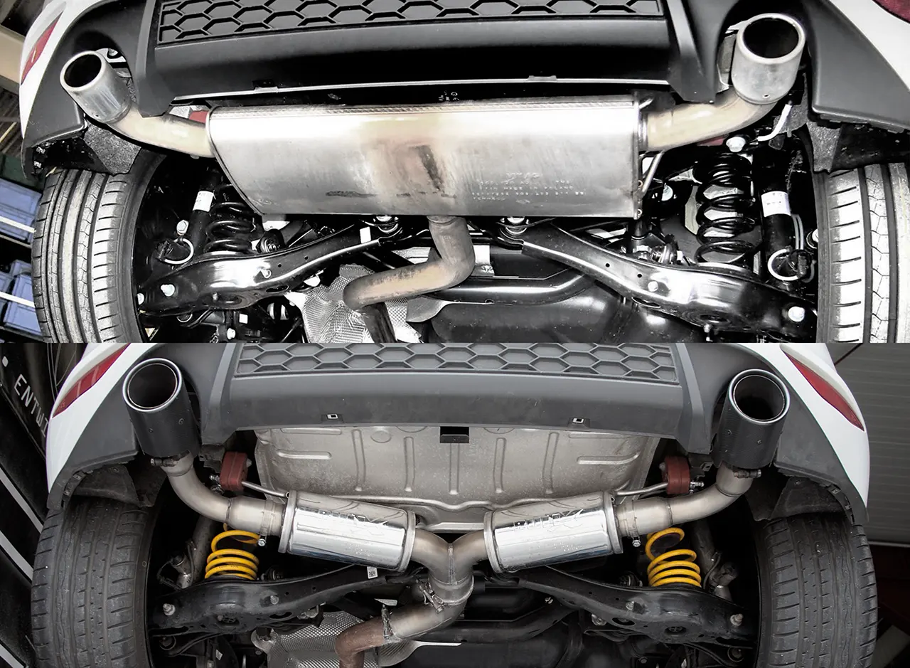 Bull-X ECE Endschalldämpfer 3" Y-Style Golf 7 GTI, Leon 5F
