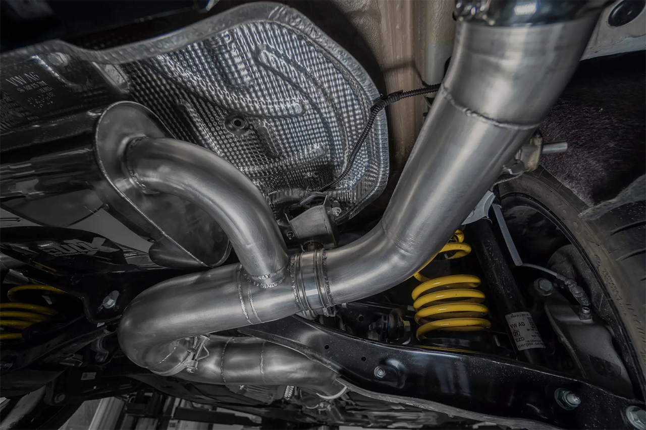 EGO-X Abgasanlage 3,5" VW Golf 8 R 320PS