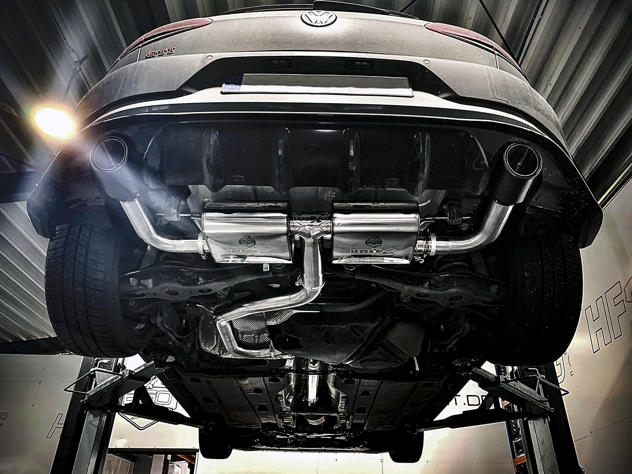 EGO-X Abgasanlage 3" VW Golf 7 GTI Performance/TCR/R, Seat Leon 5F Cupra 290 OPF (mit ECE*)