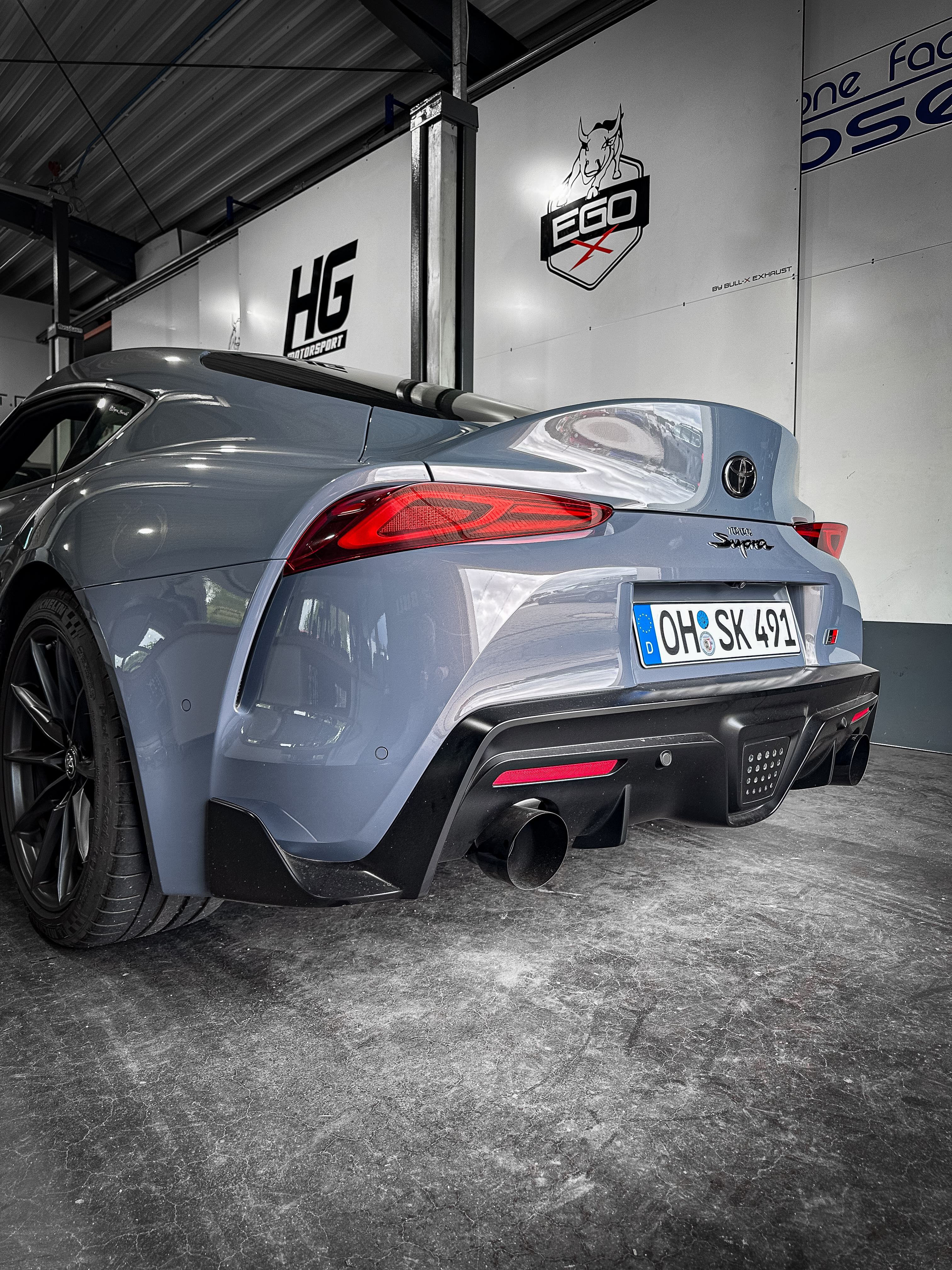 EGO-X Abgasanlage 3,5" Toyota Supra GR / BMW Z4 (mit ECE*)