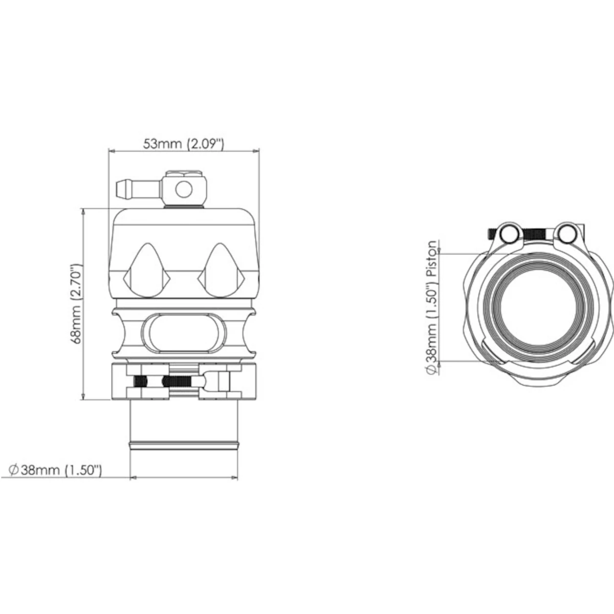 Blow Off Ventil Vee Port Pro BOV5 Universal Turbosmart